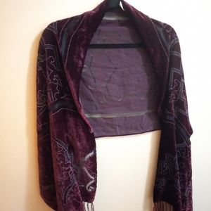 Vintage Velvet Shawl